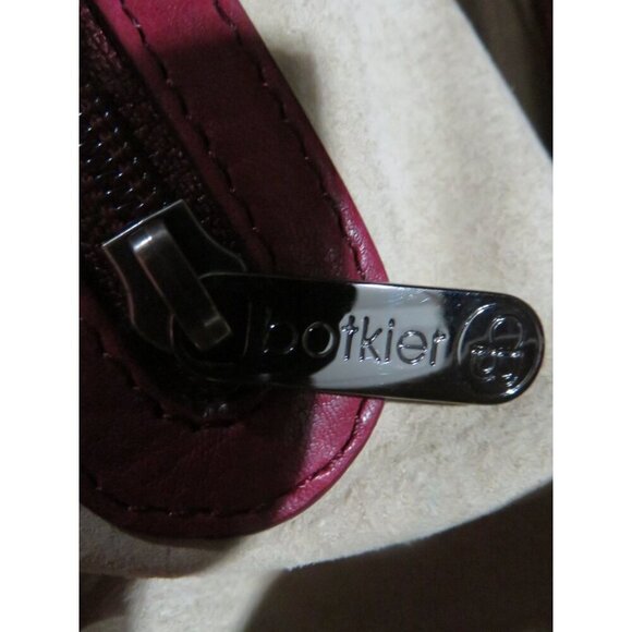 Botkier Bianca Red Italian Distressed Leather Satchel Weekender Duffle - Picture 9 of 14